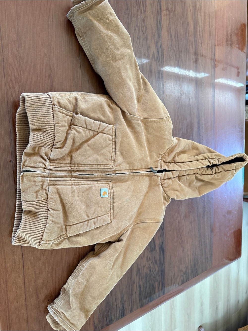 Carhartt Fleece Lined Canvas Kids Work Jacket